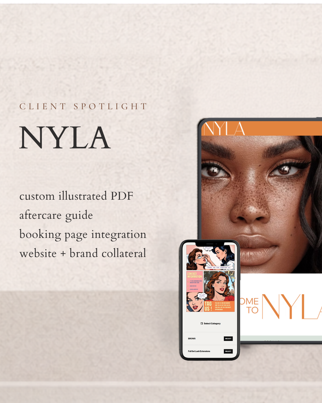 Belle Digital Studio statement about websites that convert shown with a project example